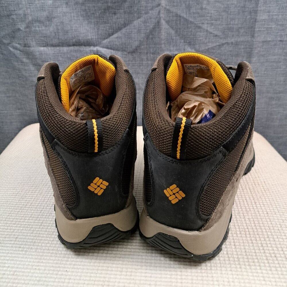 %Size 13 Men's Columbia Crestwood Mid Waterproof Hiker Cordovan/Squash/ D13 - Picture 4 of 12